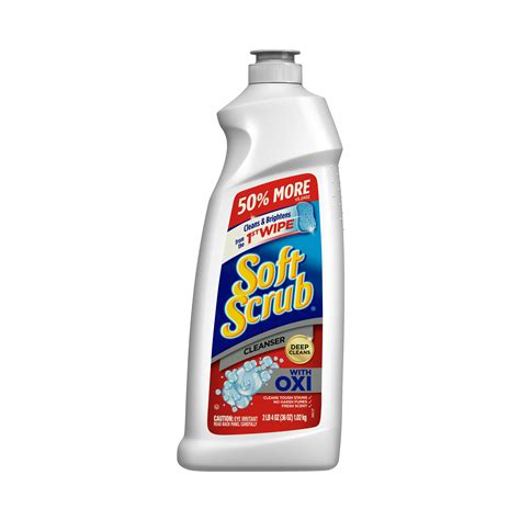 Soft Scrub Multi Purpose Kitchen And Bathroom Cleaner With Oxi 36