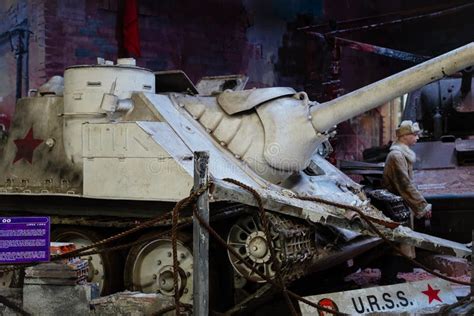 Soviet Tank Destroyer Su 100 MusÃ©e Des Blindes In Saumur Editorial