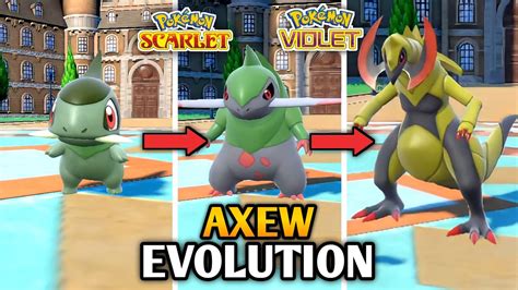 How To Evolve Axew Into Fraxure And Haxorus In Pokemon Scarlet And