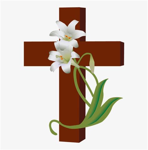 Easter Lily Christian Cross Lent Easter Easter Religious Art Clip Art Library