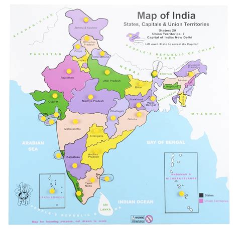India Map With States And Capitals In English United States Map