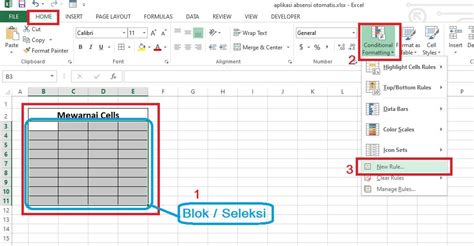 Cara Membuat Rule Yang Sama Pada Beberapa Cell Excel Warga Co Id