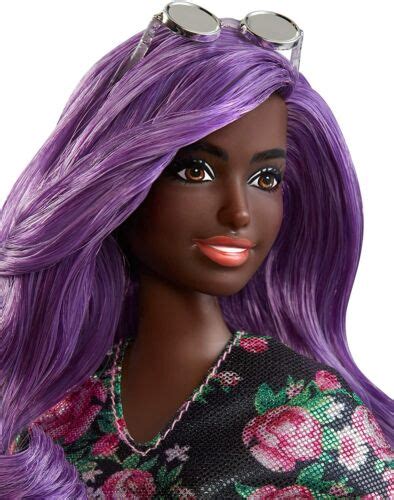 Nrfb Barbie Fashionistas Doll 125 Curvy Romper Black African Aa