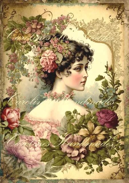 vintage victorian lady floral reproduction cotton fabric quilt block multi size 12 50 picclick