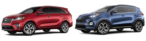 2020 Kia Sorento Vs Sportage Compare Side By Side