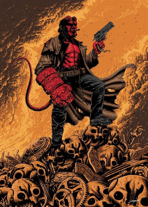 Hellboy Poster Tulisan