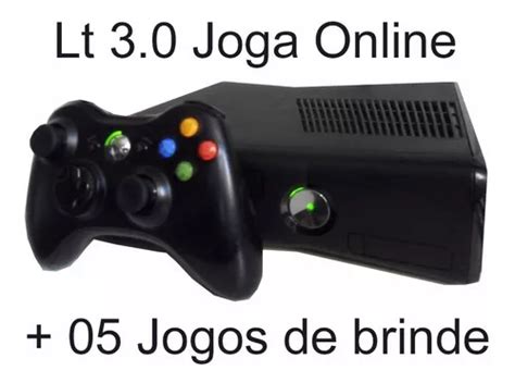 Xbox 360 4g Slim Joga Online 5 Jogos De Brinde Mercadolivre