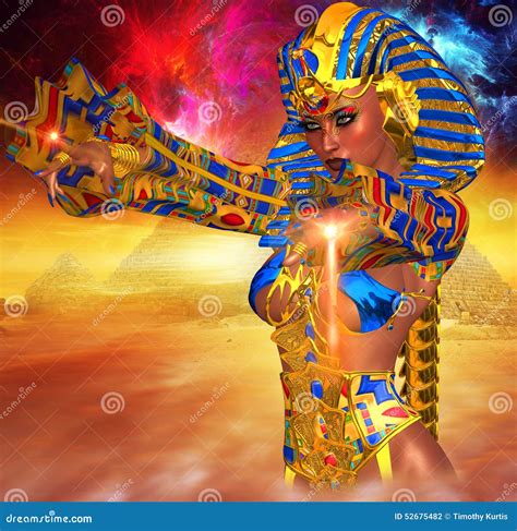 Egyptian Magic This Powerful Female Anointed Herself Pharaoh Of Egypt Stock Photo