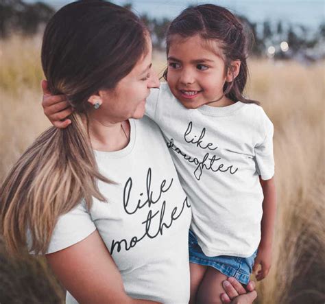 Camiseta Mama E Hija Like Daughter Like Mother Tenvinilo