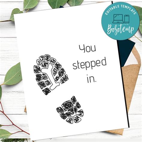 fathers day card for step dad to print at home instant download sportspartydesign