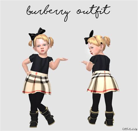 Lookbooks Reblogs And Sim Downloads — Littletodds Burberry Outfit Fixed