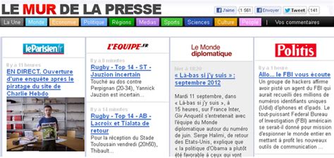 Le mur de la presse. » Le blog de Radiblog