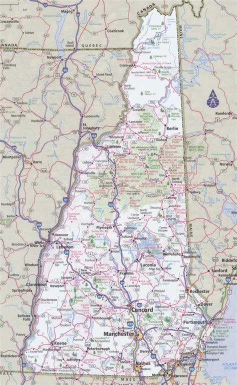 Printable Map Of Nh