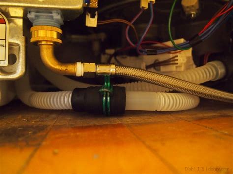 To add a second waste (washing machine) to the existing one (sink), a spigot connection is typically required which will mean that the pipework originally taking one incoming pipe is now able to take two. Installing a Dishwasher (Confusing a Cat) | D'oh!-I-Y