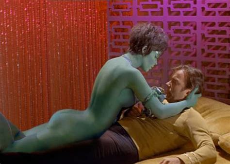 Post Fakes James T Kirk Martel Orion Slave Girl Star Trek William Shatner Yvonne Craig