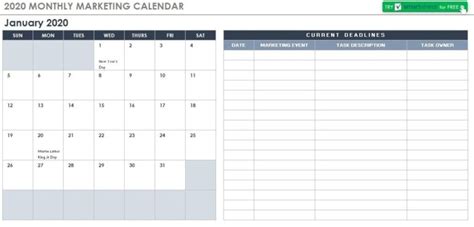 10 Free Monthly Calendar Schedule Templates Best Office Files