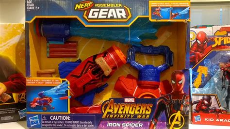 Juguete Marvel Avengers Infinity War Iron Spider Nerf Assembler