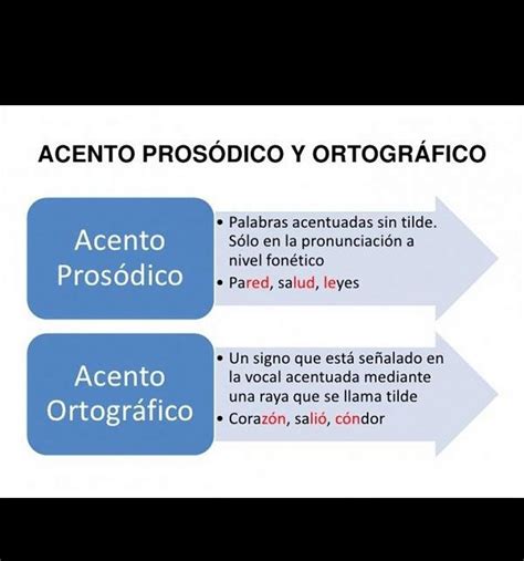 Qué es el acento fonético o prosódico y acento ortográfico de ejemplos