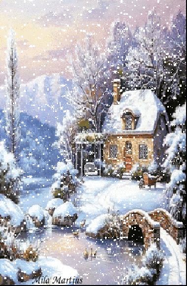 Animated Photo Winter Scenery Winter Wonderland Christmas
