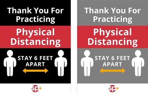 Physical distancing - SP+ Signs