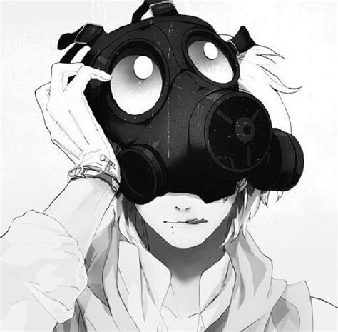 Anime Guy Gas Mask Tumblr