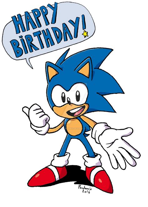 Sonic Says Happy Birthday By Thepandamis On Deviantart