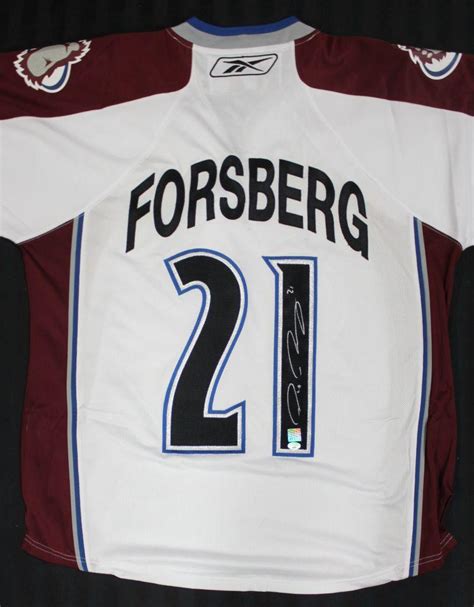 Nicknamed peter the great and foppa. Peter Forsberg Signed Jersey, Autographed Jerseys