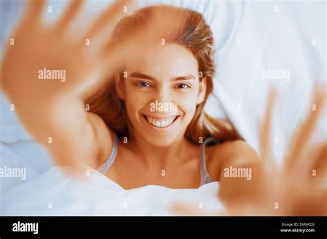 Beautiful Woman Lying In Bed Dream Hi Res Stock Photography And Images