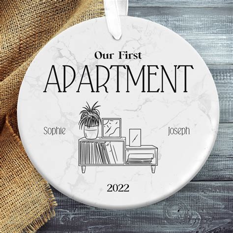 Our First Apartment Christmas Ornament New Home Ornament Personalized