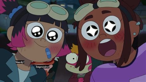 a look at disney s lgtbq characters jess and ally amphibia manic expression