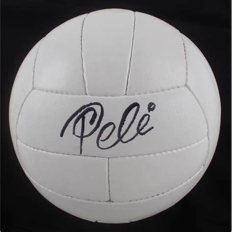 Pele Signed Vintage Soccer Ball Jsa Aloa Pristine Auction