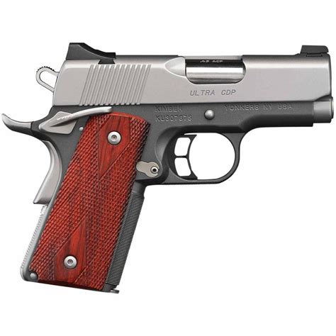 Kimber Ultra Cdp 9mm Luger 3in Stainlessrosewood Pistol 81 Rounds