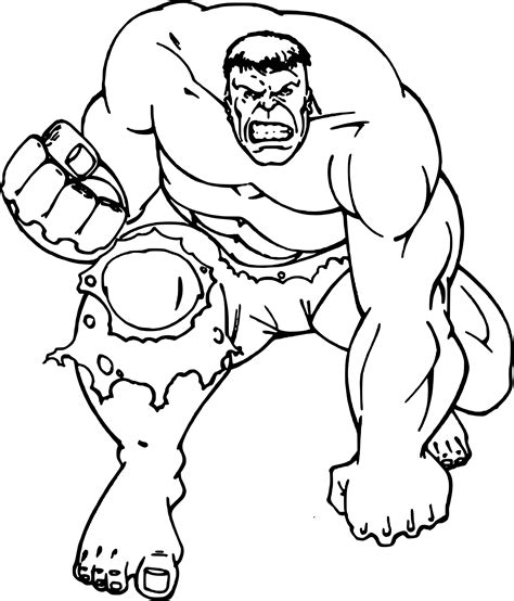 Coloriage Hulk Le Super Héros à Imprimer Et Colorier