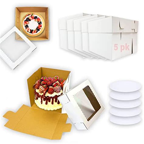Cake Boxes In Bulk Tall Cake Boxes With Window And Cake Boards Tiered