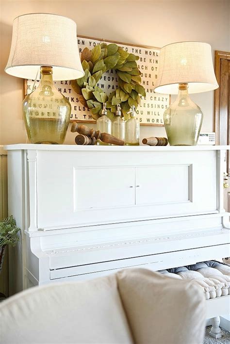 Piano Decor - Farmhouse Living Room