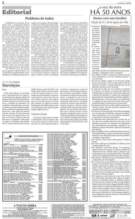 Edição De 27 A 29 De Agosto De 2016 Jornal A Voz Da Serra