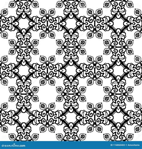 Intricate Lace Pattern Background Stock Vector Illustration Of Floral