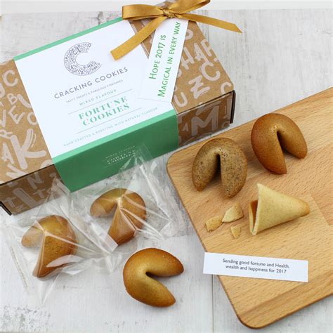 Happy New Year T Box Of Fortune Cookies By Cracking Cookies