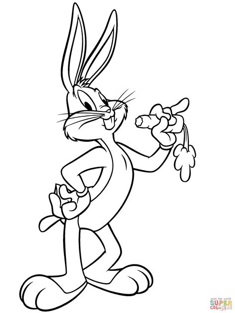 11 jun, 2021 post a comment. Bugs Bunny coloring page | Free Printable Coloring Pages