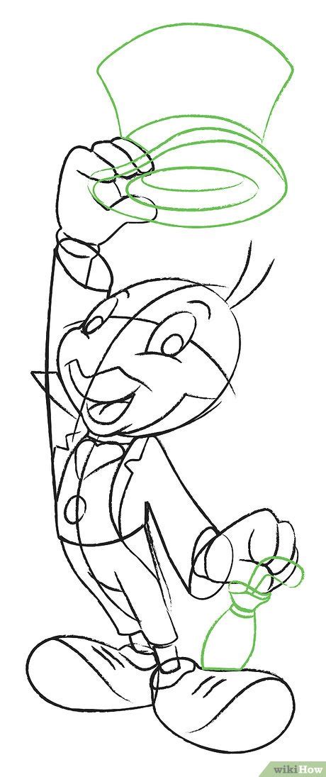 Jiminy Cricket Drawing Easy