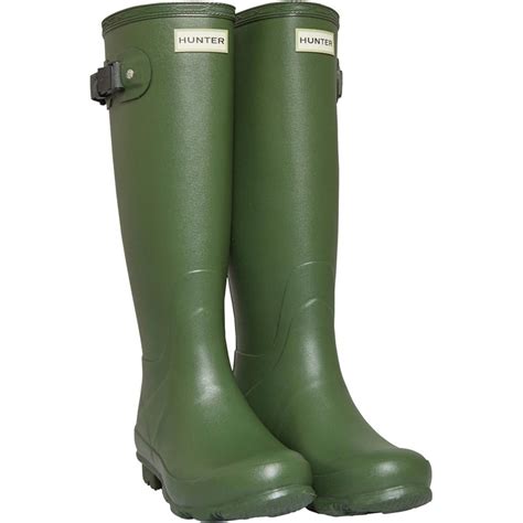 Buy Hunter Womens Norris Field Wellington Boots Vintage Green