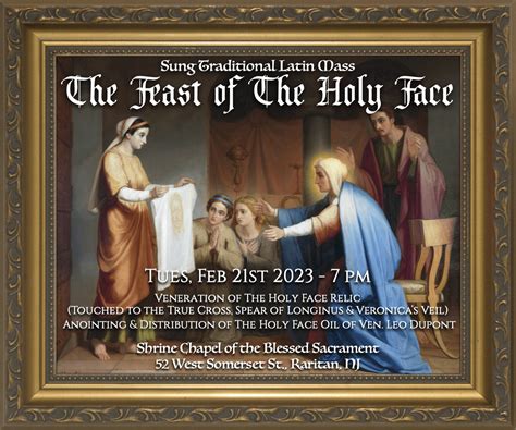 The Holy Face Of Christ Novena Begins February 12 2023 The Holy