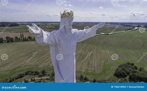 Jesus Christ Monument Swiebodzin Poland Stock Image Image Of