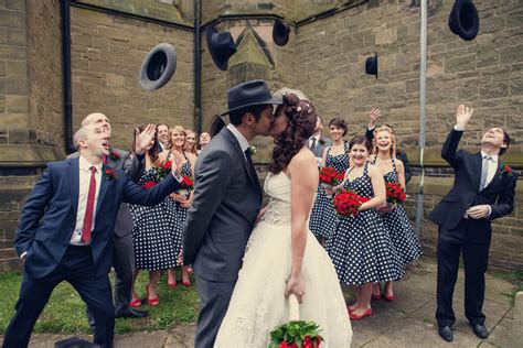 Claire And Jims 1950s American Gangster Themed Wedding By Assassynation