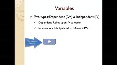 Variables can be defined by the type of data (quantitative or categorical) and by the part of the experiment in statistical research, a variable is defined as an attribute of an object of study. Research Questions Hypothesis and Variables - YouTube