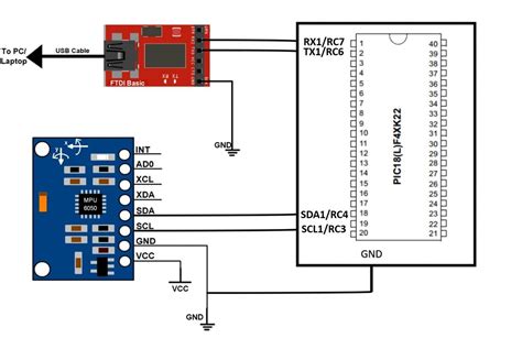 Mpu Sensor Module Pinout And Interfacing With Pic Microcontroller