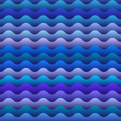 Seamless Pattern Of Blue Waves 673044 Vector Art At Vecteezy