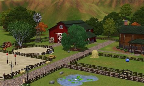 Sims 3 Promania Ranch Horse Farm Layout Farm Layout Ranch House