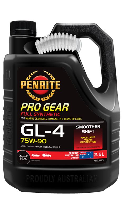 Pro Gear Gl 4 75w 90 Full Syn Penrite Oil