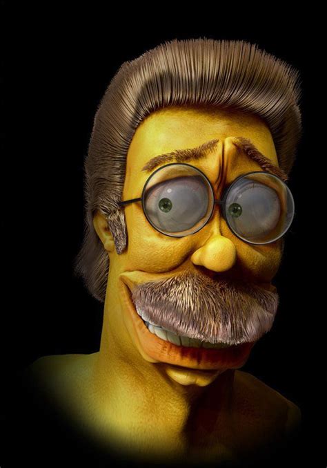 If Cartoon Characters Were Real Ned Flanders Realistic Cartoons The